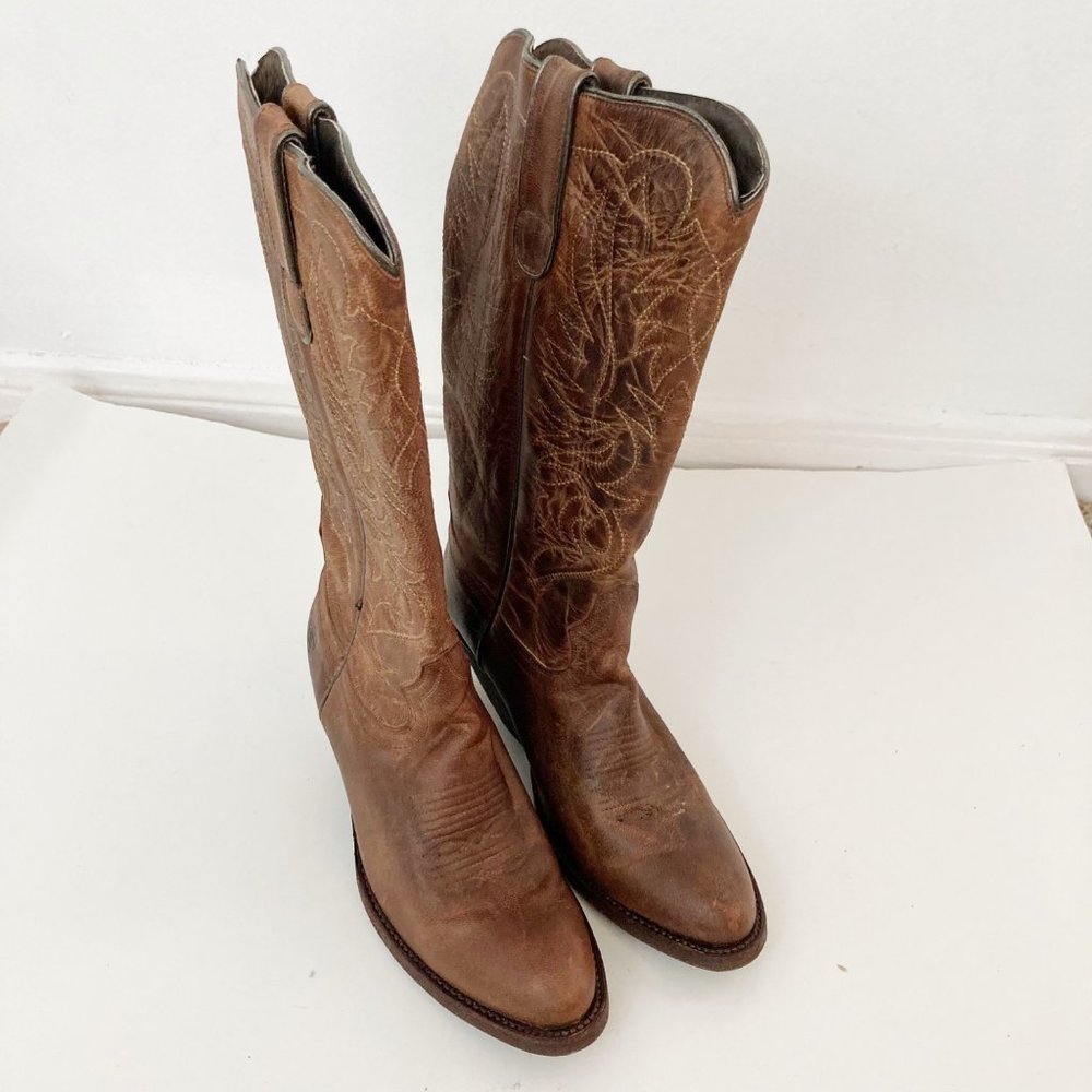 Ariat Shindig Boots Women's Size 6B Brown Leather Weathered Western Cowboy